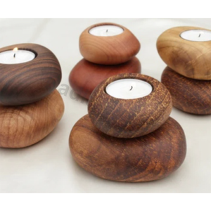 เชิงเทียนตกแต่งทำจากไม้สำหรับตกแต่งโอกาสวันอีสเตอร์สำหรับคริสต์มาสวันเกิด - Product Image 1