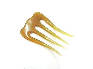 GÉNÉRATION DE COULEURS CORNE BUFFALO PEIGNES EN GROS Peignes en corne antistatiques naturels pour les cadeaux de vacances par l'artisanat en croissant - Product Image 2