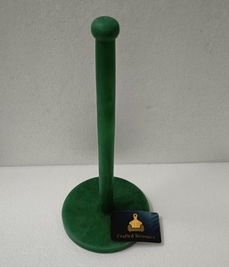 Porte-papier en résine époxy verte onyx fait à la main, porte-serviettes, support de comptoir de cuisine en résine tourbillonnante de luxe au meilleur prix - Product Image 1