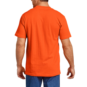 Camiseta de Algodón Crema Extra Grande para Hombre, Manga Corta, Cuello Redondo, Color Sólido, Estilo Casual - Product Image 5