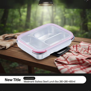 New Title "Westmark Stainless Steel <b>Lunch</b> <b>Box</b> 280+280+400ml" - Product Image 3