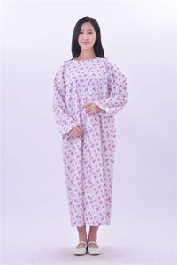 Vêtements d'hôpital en coton réutilisable robe de patient robe de patient unisexe à usage médical - Product Image 2