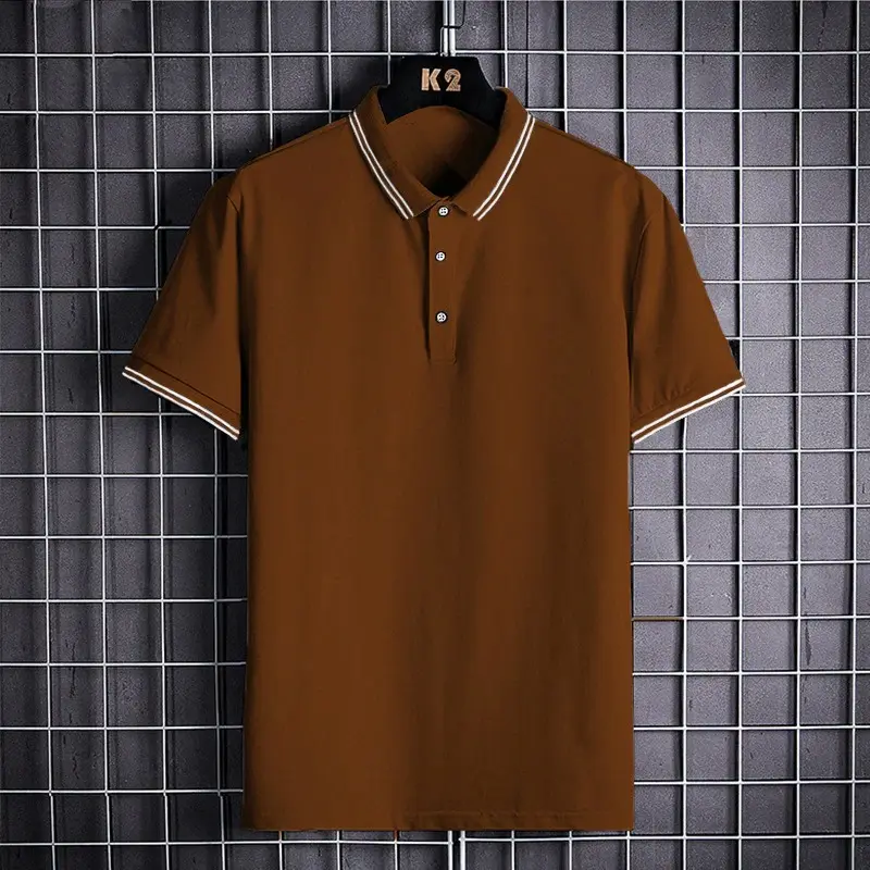 Polo camiseta polo design personalizado, camiseta masculina de secagem rápida e design personalizado de golfe polo de poliéster spandex
