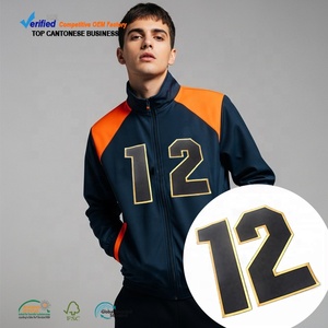 Sắt Trên Lớn Thêu Logo Bán Buôn Tùy Chỉnh Twill Vải Thêu Số Và Chữ Các Bản Vá Lỗi Cho Quần Áo Thể Thao - Product Image 2