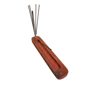 Set Of 2 Wooden <b>Incense</b> <b>Stick</b> Round Burner Stand <b>Holder</b> Handmade Ash Catcher Floral Design Decorative <b>Incense</b> <b>Holder</b> - Product Image 5