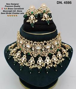 Conjunto de Joyería Tradicional India Kundan Chapada en Oro para Mujer, Collar de Cobre, Material de Aleación, Accesorios para Mujeres y Niñas - Product Image 6