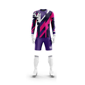 Nouvel uniforme de gardien de but à manches longues, 100% polyester, logo personnalisé, impression numérique, haute qualité, 220g, unisexe adulte - Product Image 2