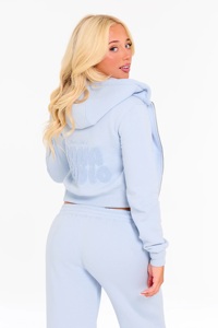 Traje Deportivo Bubble Borg Winter, Bordado, Largo, Ajustado, con Cierre, Color Azul Bebé - Product Image 2