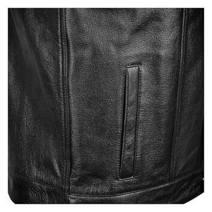 <b>Plus</b> <b>Size</b> Men's Casual Leather Vest Fashionable Cowhide <b>Waistcoat</b> Cotton Custom OEM ODM Sleeveless - Product Image 4
