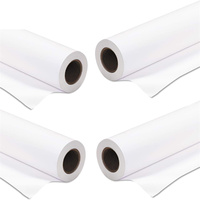 Rollo de papel Bond de 80g, 0,61 m x 100m, pulpa de madera Virgen sin recubrimiento, pulpa química para impresión de inyección de tinta, compatible con CAD/plotter