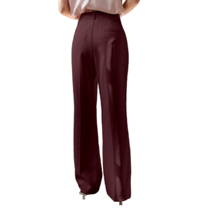 กางเกงผู้หญิงทรงตรงแบบทางการมาใหม่พร้อมคุณสมบัติป้องกันการยับ - Product Image 2