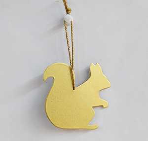 Colgantes navideños de latón con forma de conejo hechos a medida, muñecos hechos a mano para Navidad, suministros decorativos, tiendas de reventa - Product Image 3