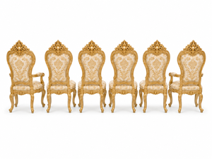 Colección de Muebles de Comedor de Lujo Estilo Versalles, Juego de Comedor Versalles de Diseño de Lujo Hecho a Mano en Madera de Teca Sólida - Product Image 3