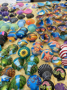Disponible conchas marinas decoradas a mano para amantes del océano, decoración costera única para el hogar y regalo artístico de recuerdo - Product Image 2