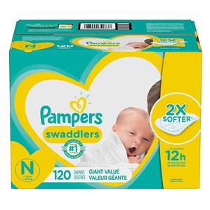 Pampers Swaddlers Couches Taille 1, 164 pièces - Product Image 6