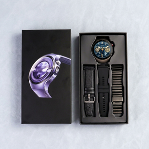 Montre connectée Kalobee SK45 Pro, écran AMOLED 1,53 pouce, unisexe, étanche IP68, écran tactile, tracker d'activité avec 3 bracelets - Product Image 5