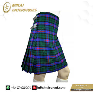 Jupe plissée médiévale multicolore style festival KILT écossais pour hommes Kilt utilitaire de 86 verges avec logo personnalisé - Product Image 5