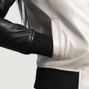 Cuir de vachette Meilleur prix Vente en gros Mode personnalisée pour hommes Veste en cuir PU pur - Product Image 6