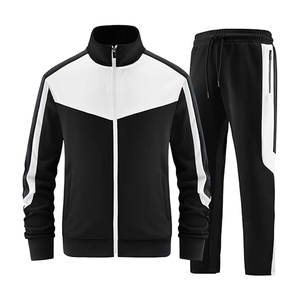 ชุดวอร์มผ้าคอตตอนกันลมสำหรับผู้ชายชุดกีฬาแห้งเร็วระบายอากาศได้ดีสำหรับออกกำลังกายในฤดูใบไม้ร่วง - Product Image 1