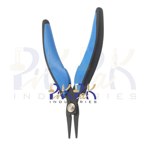 150mm Stainless Steel Flat Nose Pliers Spring Rubber Handles Jewelry Making DIY Crafts Wire Wrapping Wire Stripper Miniature - Product Image 6