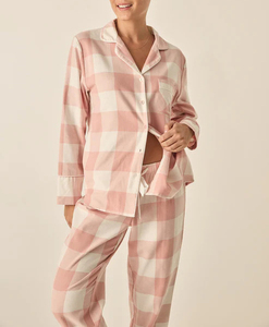The 2-in-1 Large Striped <b>Pajama</b> Set Is Comfortable and Suitable <b>for</b> Walking Around the House With Your Pet From Cool 100% Cotton - Product Image 1