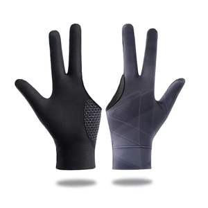 Guantes de billar antideslizantes de 3 dedos cómodos unisex logotipo personalizado diseño de billar transpirable para ciclismo deportes al aire libre - Product Image 6