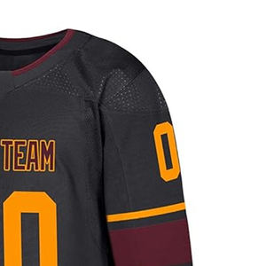 OEM 2024 logotipo personalizado ropa deportiva camisetas de hockey sobre hielo mejor precio al por mayor hecho poliéster duradero con nombre de equipo personalizado - Product Image 4