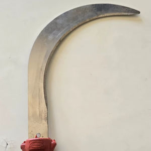 Faucille à palmier professionnelle multifonctionnelle de haute qualité Harvesting Palms, lame de 11 pouces, manche en bois et plastique, zincé - Product Image 1