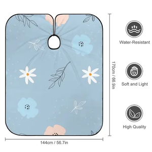 Tissu de coiffure antiadhésif imperméable de haute qualité lame en acier inoxydable outil de coiffure de salon de coiffure avec Cape de couleur - Product Image 6