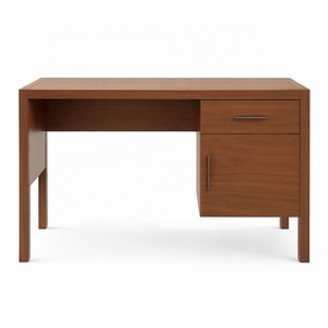 Bureau d'écriture moderne en teck, bureau d'ordinateur en bois, table d'étude minimaliste pour la maison et le bureau, mobilier de bureau - Product Image 2