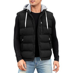 Chaqueta acolchada de invierno de alta calidad, capucha con soporte, cierre de cremallera, logotipo frontal, cuerdas de dibujo, transpirable, de secado rápido, esponjoso, logotipo personalizado - Product Image 1