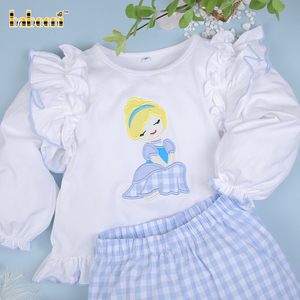 DR 2842ชุดจับจีบแบบลำลองสำหรับเด็กผู้หญิงเจ้าหญิงผ้าคอตตอนพิมพ์ลาย3D 6ปีผสมกับเพศได้รับการรับรอง OEKO-TEX - Product Image 1