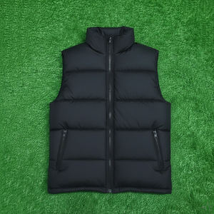 Gilet matelassé pour homme sans manches, fermeture éclair intégrale, grande taille, logo personnalisé, haute qualité, chaud, léger, vestes matelassées pour homme, fabrication sur mesure - Product Image 5