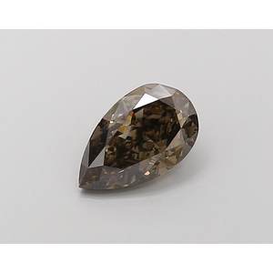 Diamant de laboratoire noir vif fantaisie VS1 de 0,33 ct en forme de poire - Product Image 1