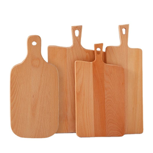 Planche à découper en bois de hêtre de haute qualité, écologique, de marque MZF, avec poignée, forme rectangulaire, emballage combiné, vente en gros - Product Image 2