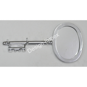 Decorative Oval Frame Mirror With 2 <b>Holder</b> Hooks Multifunctional Style Unique Designs - Product Image 6
