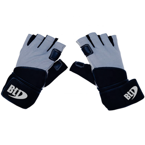Guantes de Levantamiento de Pesas BLD Antideslizantes y Transpirables de Medio Dedo con Correa de Muñeca Ajustable, Equipo de Gimnasio y Fitness Unisex de Cuero PU - Product Image 4