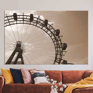 Lienzo Impreso: Elegante Decoración de Pared con Diseño de Parque de Atracciones para Hogar y Oficina, 1 Pieza: Enmarcado en Lienzo - Product Image 1