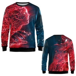 Wholesale Mens <b>Vintage</b> Embroidered Sublimated Fleece Eco-Friendly <b>Sweatshirt</b> 100% Polyester Premium Printed Streetwear Pullover - Product Image 1
