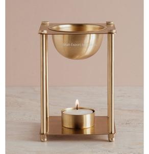 Hot Selling Brass Incense <b>Oil</b> Burner T Light Aroma Warmer for Fragrance <b>Diffusion</b> Golden <b>Essential</b> <b>Oil</b> Burner - Product Image 5
