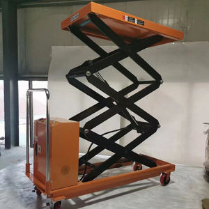Mesa elevadora para almacén de fábrica, oficina, <span class=keywords><strong>Mini</strong></span> máquina elevadora hidráulica, mesa elevadora de tijera eléctrica Manual de 1000Kg - Product Image 5