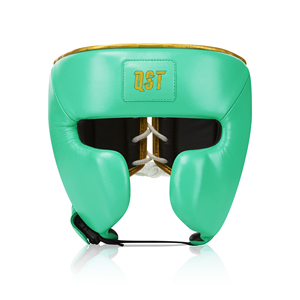 Casco de entrenamiento de boxeo y MMA hecho a medida Cuero de grano completo con protector de cabeza y protector bucal Venta de fábrica Servicio OEM disponible - Product Image 5