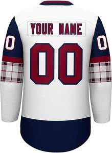 Maillot de hockey sur glace personnalisé pour hommes jeunes brodé en sergé vintage cousu Oem - Product Image 5