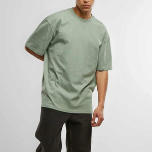 T-shirt à col rond en gros, impression graphique, qualité supérieure, 100% coton, épaule, vente chaude, qualité supérieure, épaule T - Product Image 4