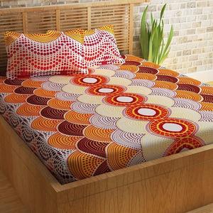 Sábana de algodón 100% orgánico, certificado GOTS, textil para el hogar, color amarillo y negro, superventas - Product Image 4