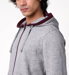 Sudaderas con capucha de talla grande para hombre, nuevo estilo de moda, ropa activa de algodón, ropa informal lisa con cremallera completa, ropa informal cómoda y transpirable - Product Image 3