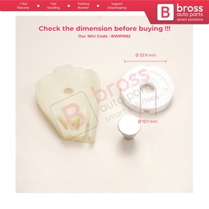 BWR1062 Juego de 5 clips y pasadores de polea de cable de esquina para reparación de elevalunas delantero derecho para Doblo MK1 MPV Van 119 223 2001-2010 - Product Image 5