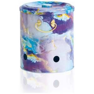 Kontensan 9L caja de lata de Metal 225x240mm textura de mármol de oro rosa hojalata reciclable Material de aluminio galleta caramelo cosmético - Product Image 2