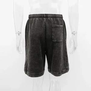 2025 nouveauté meilleur Style Top qualité hommes lavage à l'acide Shorts Se gros respirant taille normale hommes ensemble court - Product Image 5