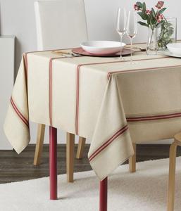 Red Striped Woven Cotton Rectangular Striped Decorative High Quality <b>Table</b> <b>Cloth</b> Covers for Hotel Wedding Premium Wedding <b>Table</b> - Product Image 4